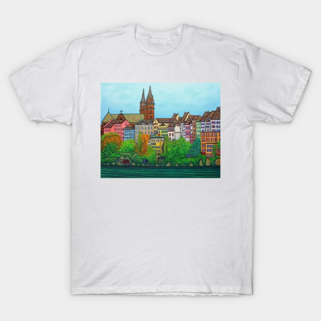 Colours of Basel, Switzerland T-Shirt by LisaLorenz